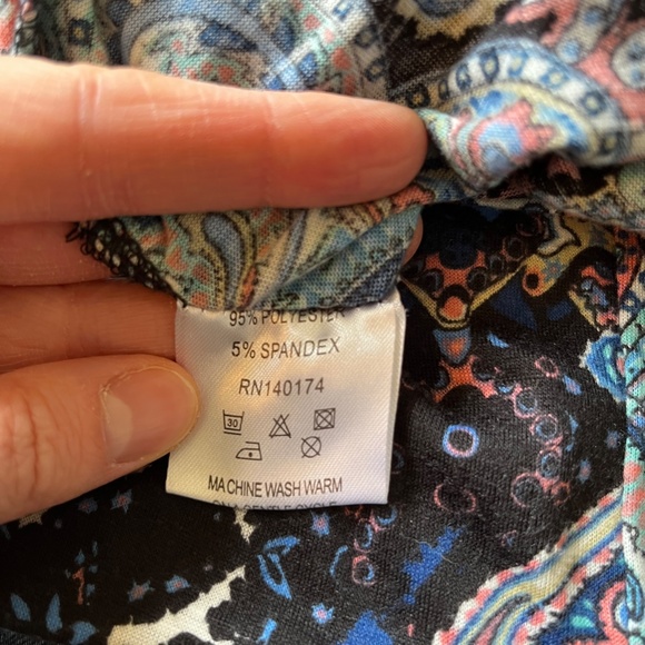 Hot Mama Bodycon Paisley Patterned Maternity Dress, Size Large - Picture 4 of 5